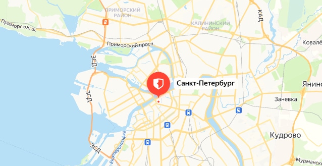 Карта СПб — расположение службы ремонта ЛЕНМАСТЕР